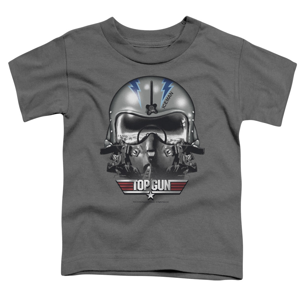 Top Gun - Iceman Helmet - Short Sleeve Toddler Tee - Charcoal T-shirt