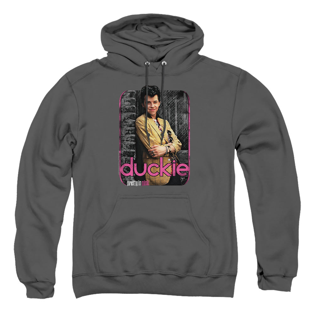 Pretty In Pink - Just Duckie - Adult Pull-over Hoodie - Charcoal