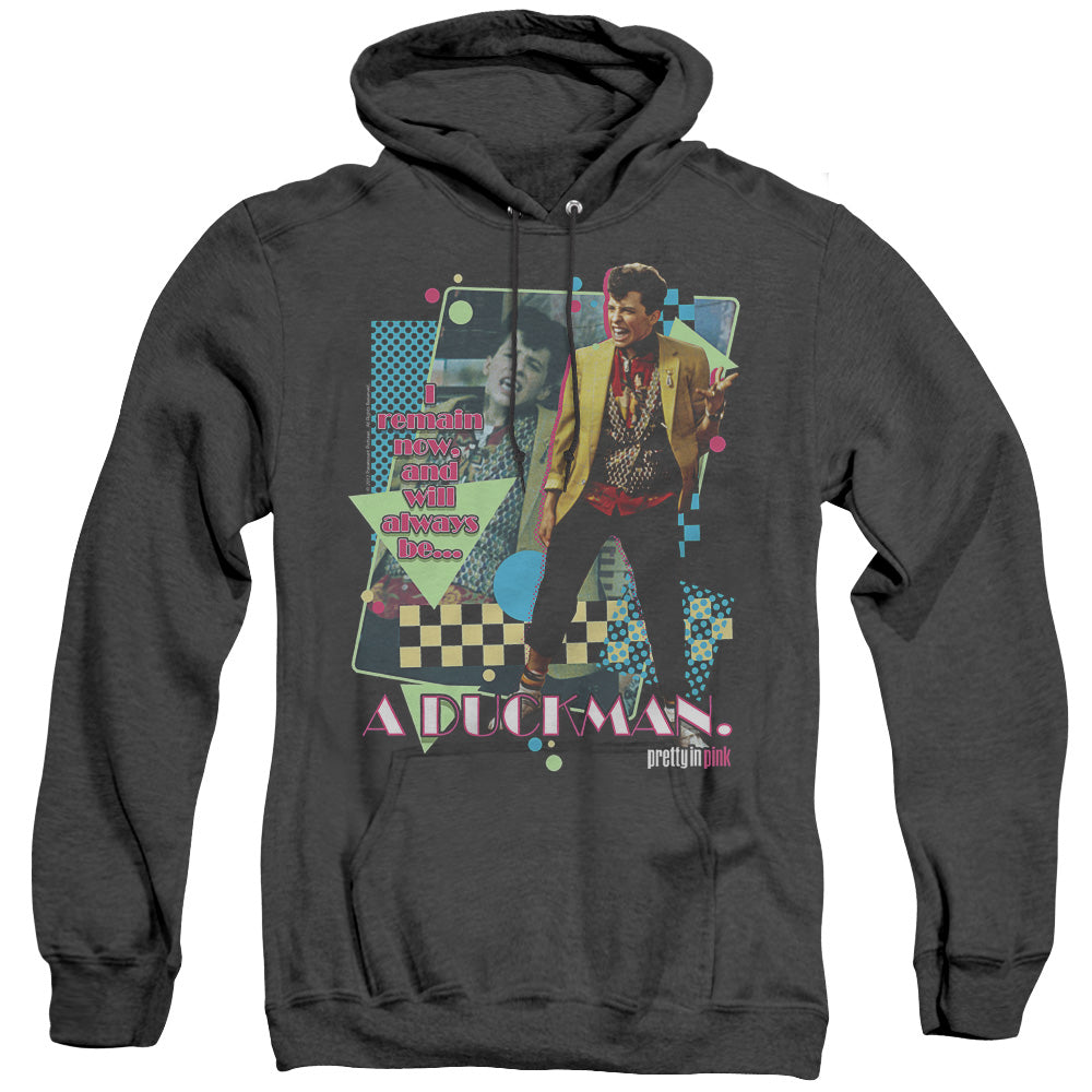 Pretty In Pink - A Duckman - Adult Heather Hoodie - Black