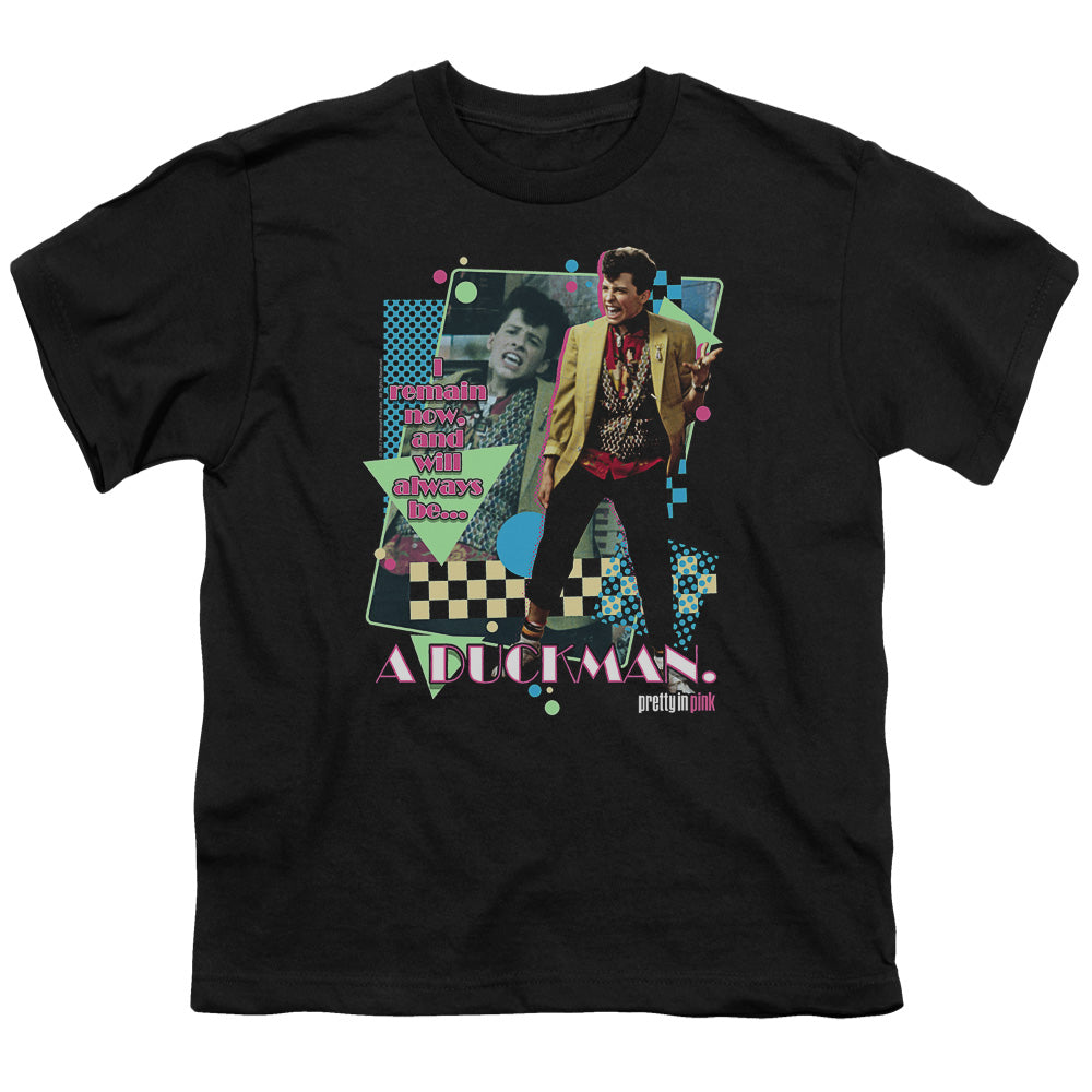 Pretty In Pink - A Duckman - Short Sleeve Youth 18/1 - Black T-shirt