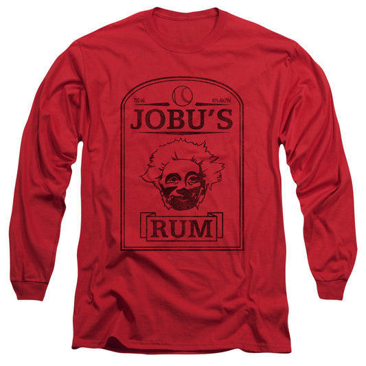 Major League - Jobus Rum - Long Sleeve Adult 18/1 - Red T-shirt