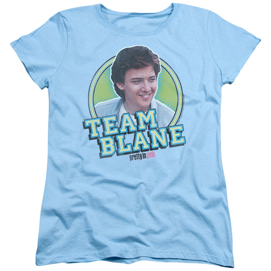 Pretty In Pink - Team Blane - Short Sleeve Womens Tee - Light Blue T-shirt