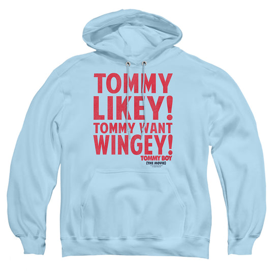 Tommy Boy - Want Wingey - Adult Pull-over Hoodie - Light Blue