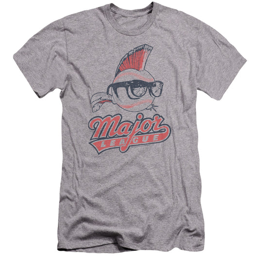 Major League - Vintage Logo-premuim Canvas Adult Slim Fit 30/1 - Athletic Heather