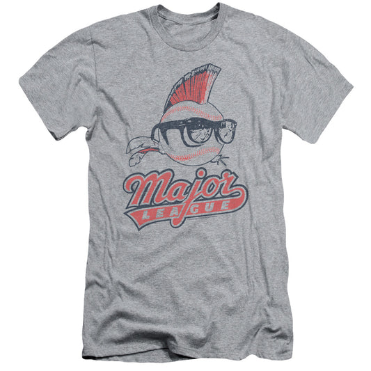 Major League - Vintage Logo - Short Sleeve Adult 30/1 - Athletic Heather T-shirt