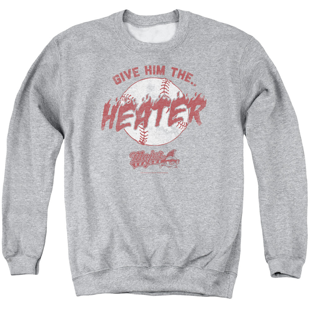 Major League - The Heater - Adult Crewneck Sweatshirt - Athletic Heather