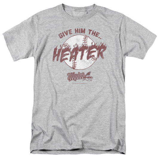 Major League - The Heater - Short Sleeve Adult 18/1 - Athletic Heather T-shirt