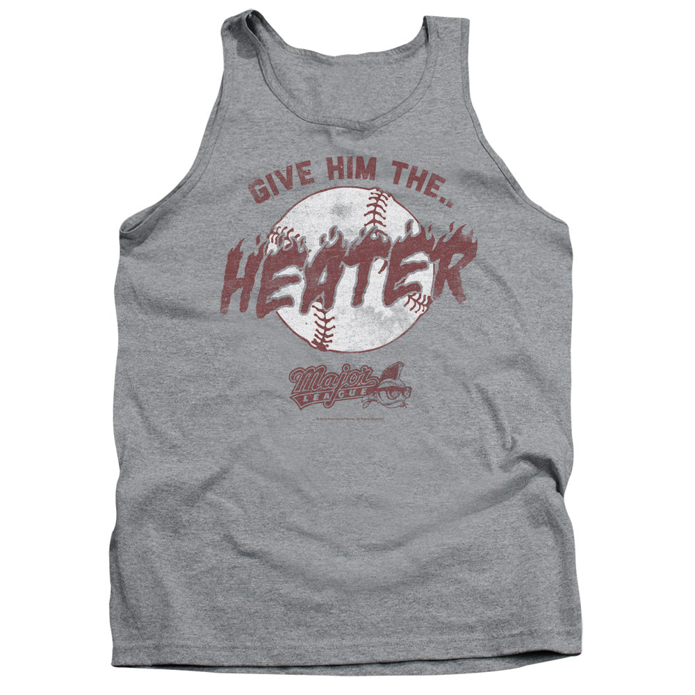Major League - The Heater - Adult Tank - Athletic Heather
