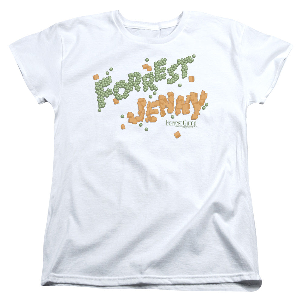 Forrest Gump - Peas And Carrots - Short Sleeve Womens Tee - White T-shirt