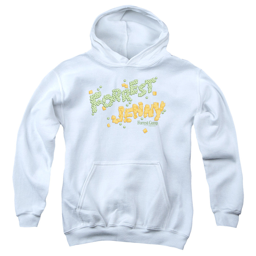 Forrest Gump - Peas And Carrots - Youth Pull-over Hoodie - White