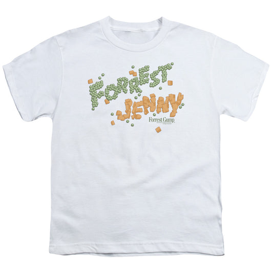 Forrest Gump - Peas And Carrots - Short Sleeve Youth 18/1 - White T-shirt