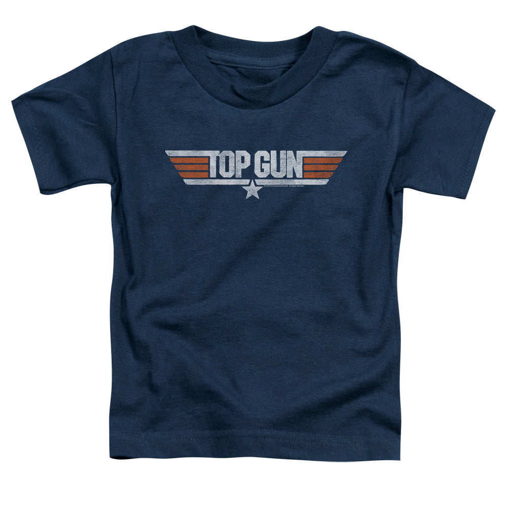 Top Gun - Distressed Logo - Short Sleeve Toddler Tee - Navy T-shirt