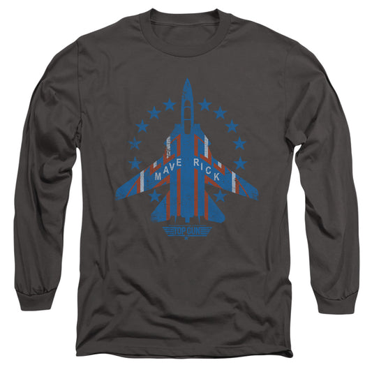 TOP GUN MAVERICK - L/S ADULT 18/1 - CHARCOAL T-Shirt