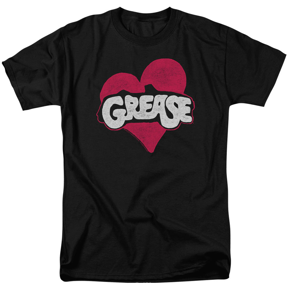 Grease - Heart - Short Sleeve Adult 18/1 - Black T-shirt