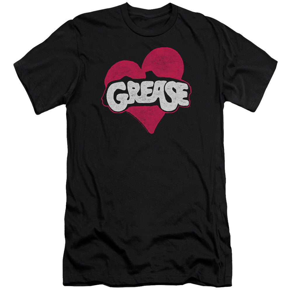 Grease - Heart-premuim Canvas Adult Slim Fit 30/1 - Black