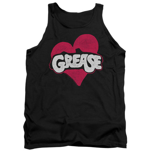 Grease - Heart - Adult Tank - Black