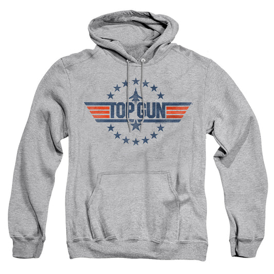 Top Gun - Star Logo - Adult Pull-over Hoodie - Athletic Heather