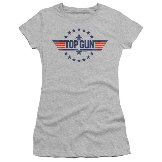 Top Gun - Star Logo - Short Sleeve Junior Sheer - Athletic Heather T-shirt