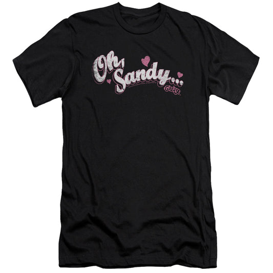 Grease - Oh Sandy-premuim Canvas Adult Slim Fit 30/1 - Black