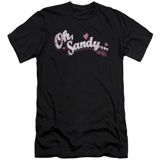 Grease - Oh Sandy - Short Sleeve Adult 30/1 - Black T-shirt