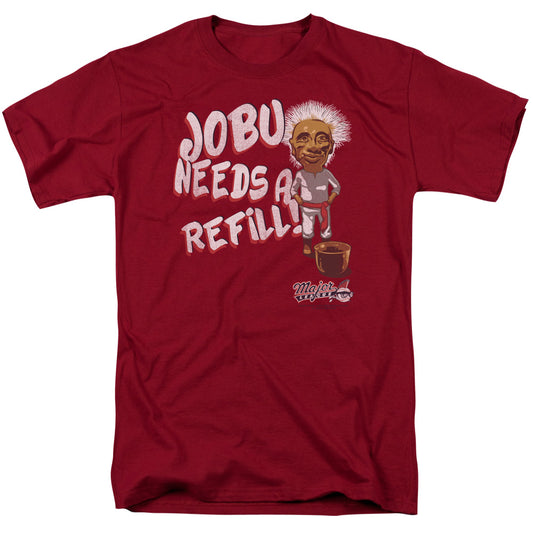 Major League - Jobu Needs A Refill - Short Sleeve Adult 18/1 - Cardinal T-shirt