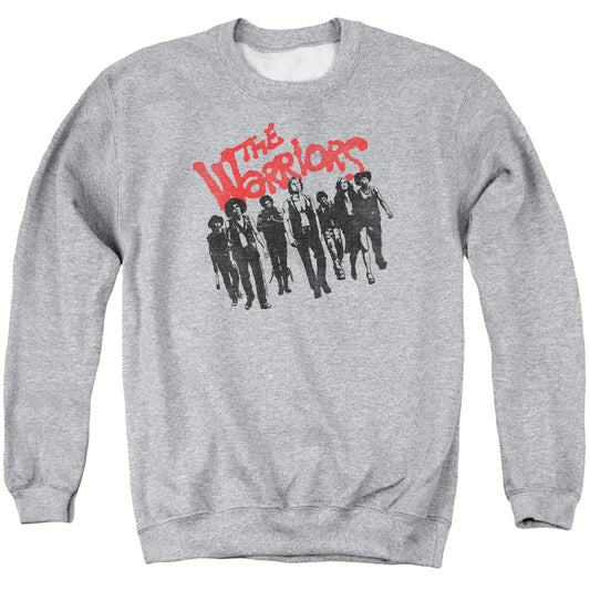 Warriors - The Gang - Adult Crewneck Sweatshirt - Athletic Heather