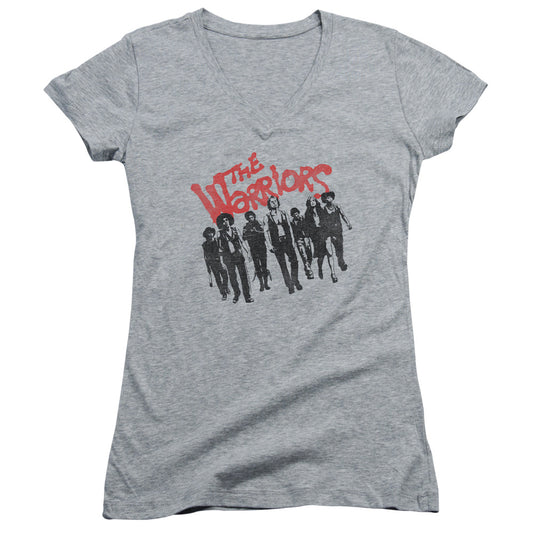 Warriors - The Gang - Junior V-neck - Athletic Heather