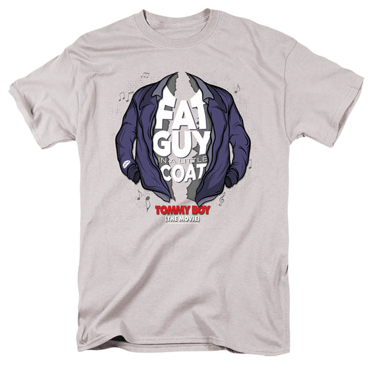 Tommy Boy - Little Coat - Short Sleeve Adult 18/1 - Silver T-shirt