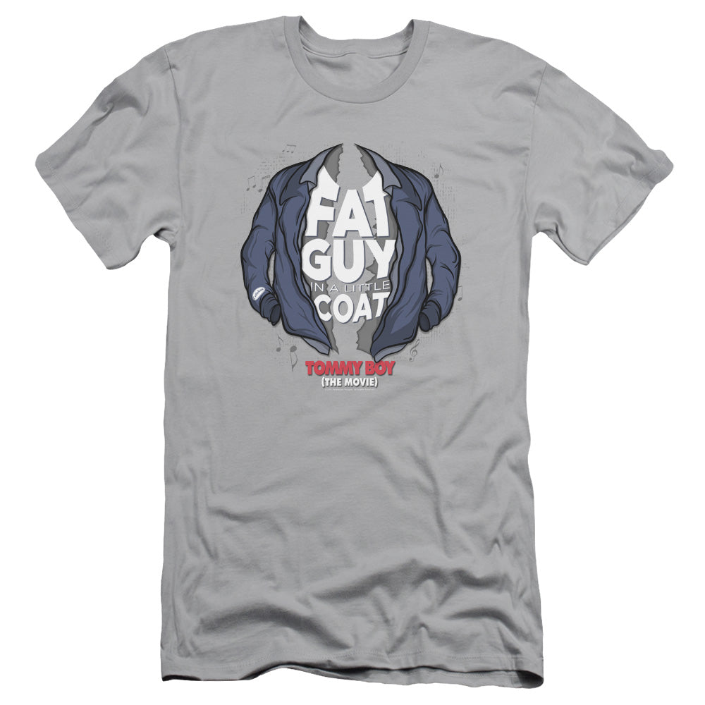 Tommy Boy - Little Coat - Short Sleeve Adult 30/1 - Silver T-shirt