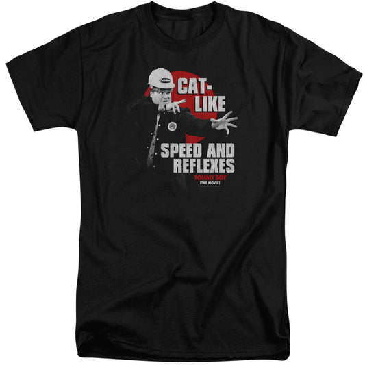 Tommy Boy - Cat Like - Short Sleeve Adult Tall - Black T-shirt