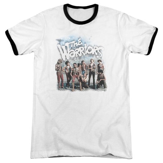 Warriors - Amusement - Adult Ringer - White/black