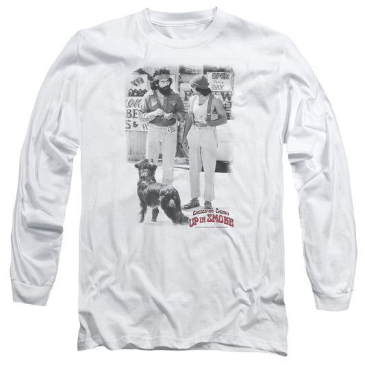 Up In Smoke - Square - Long Sleeve Adult 18/1 - White T-shirt