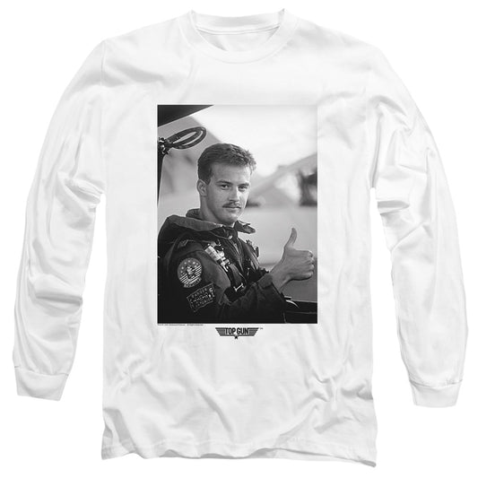 Top Gun - My Wingman - Long Sleeve Adult 18/1 - White T-shirt
