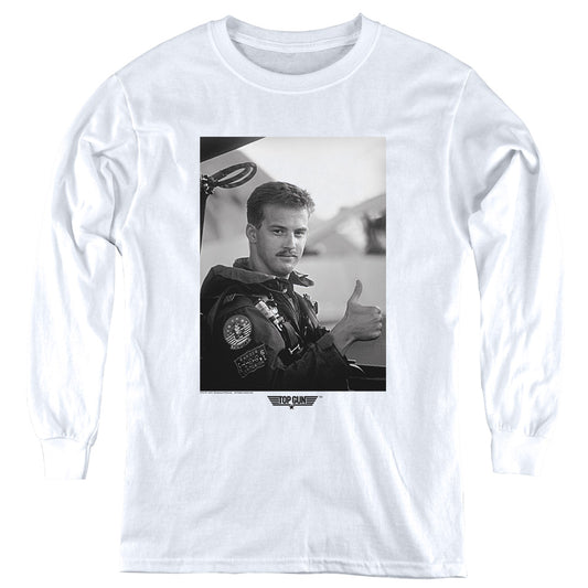 Top Gun - My Wingman - Youth Long Sleeve Tee - White