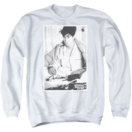 Ferris Bueller - Cameron - Adult Crewneck Sweatshirt - White