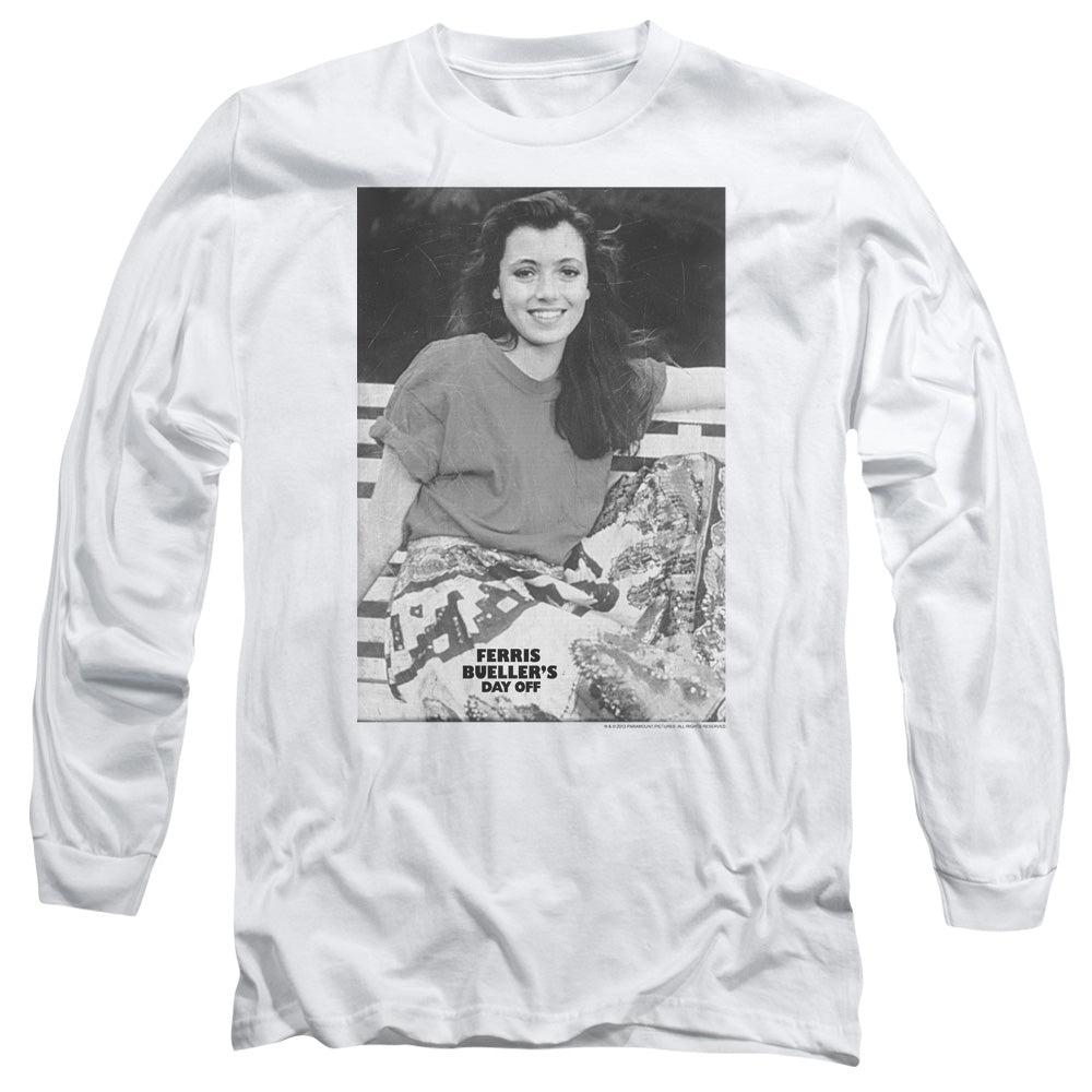 Ferris Bueller - Sloane - Long Sleeve Adult 18/1 - White T-shirt