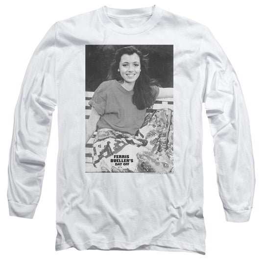 Ferris Bueller - Sloane - Long Sleeve Adult 18/1 - White T-shirt