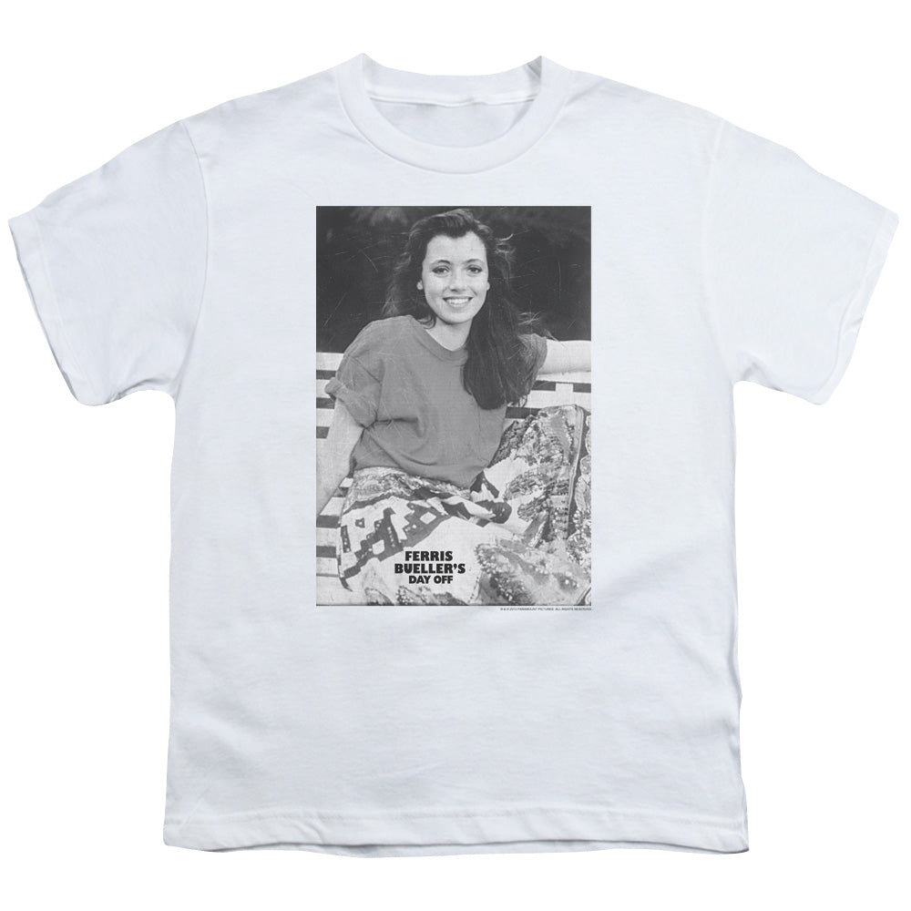 Ferris Bueller - Sloane - Short Sleeve Youth 18/1 - White T-shirt
