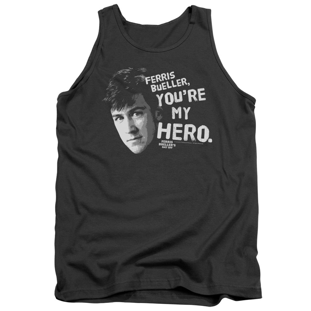 Ferris Bueller - My Hero - Adult Tank - Charcoal