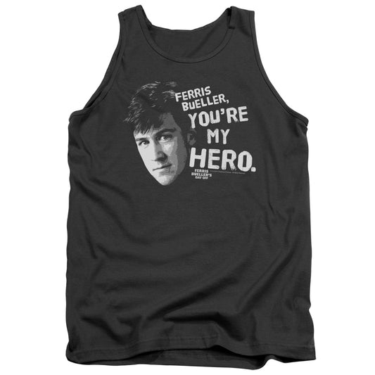 Ferris Bueller - My Hero - Adult Tank - Charcoal