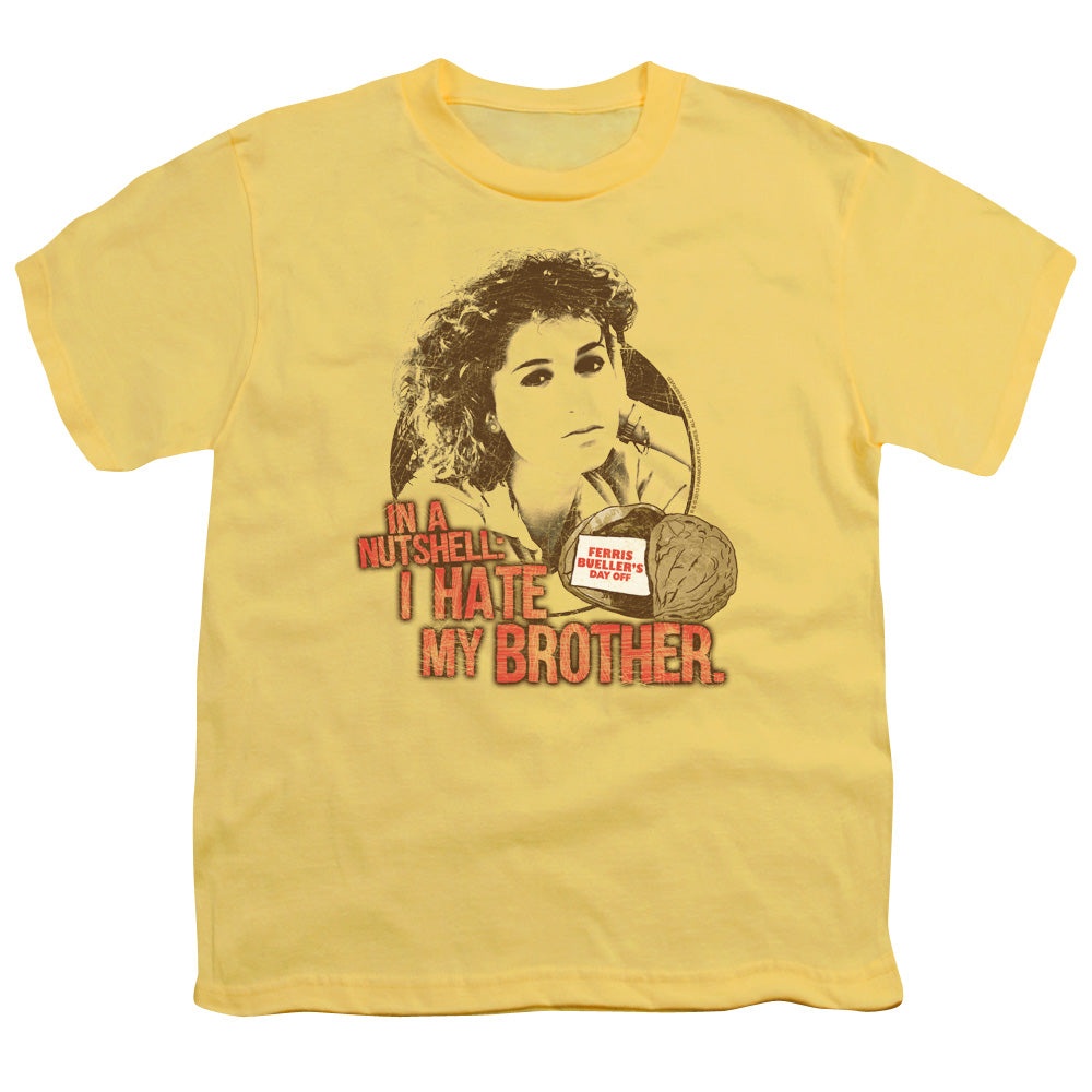 Ferris Bueller - Nutsheel - Short Sleeve Youth 18/1 - Banana T-shirt