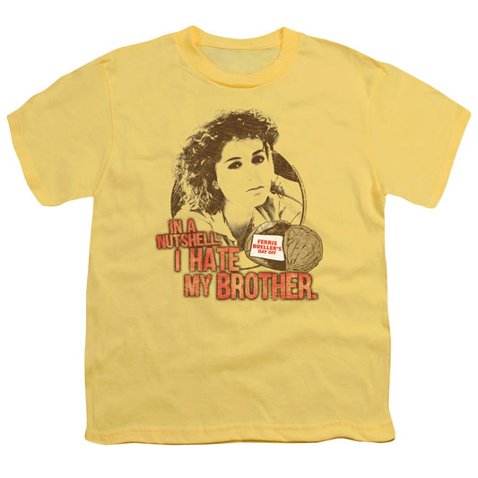Ferris Bueller - Nutsheel - Short Sleeve Youth 18/1 - Banana T-shirt