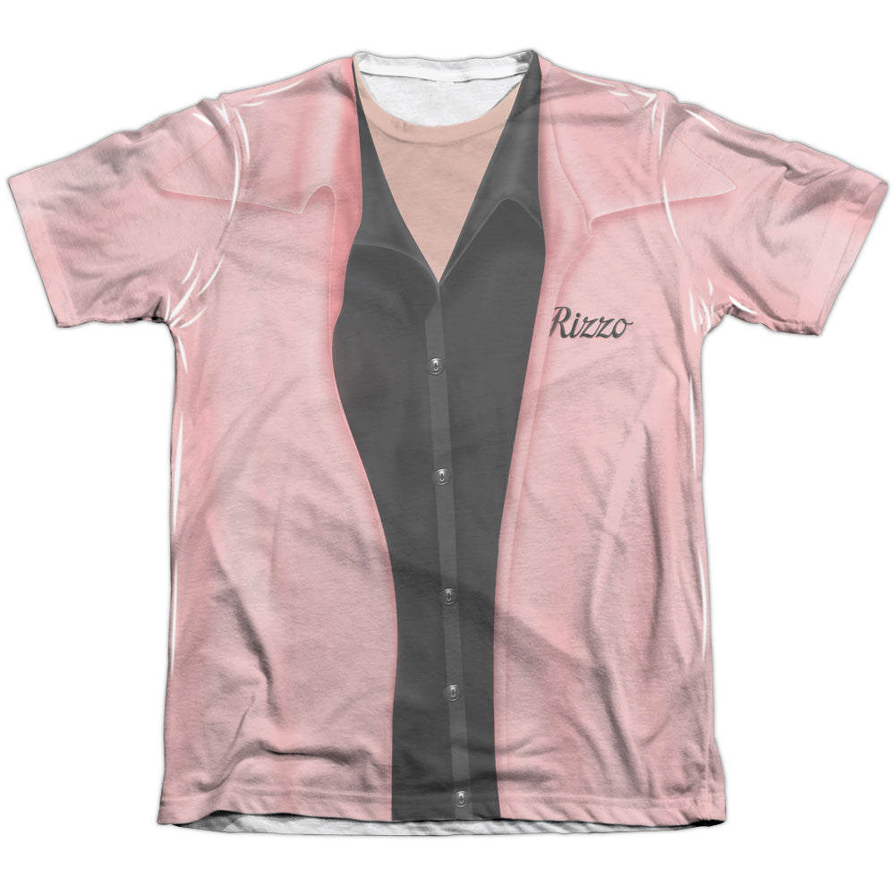 Grease - Rizzo Pink Ladies - Adult 65/35 Poly/cotton Short Sleeve Tee - White T-shirt