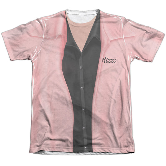 Grease - Rizzo Pink Ladies - Adult 65/35 Poly/cotton Short Sleeve Tee - White T-shirt