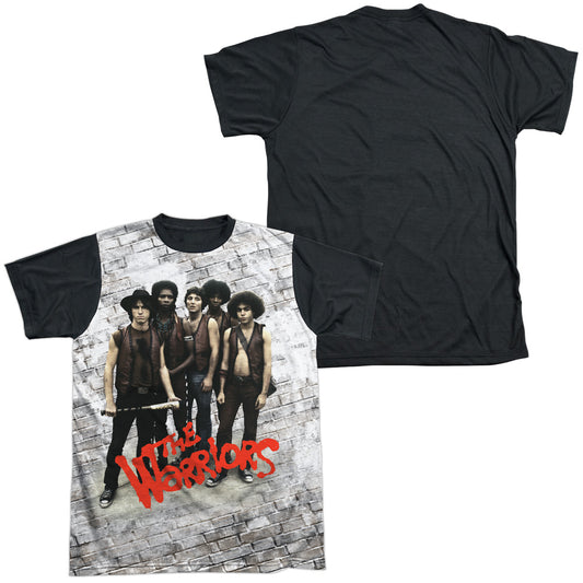 Warriors - Pose - Short Sleeve Adult White Front Black Back   - White T-shirt