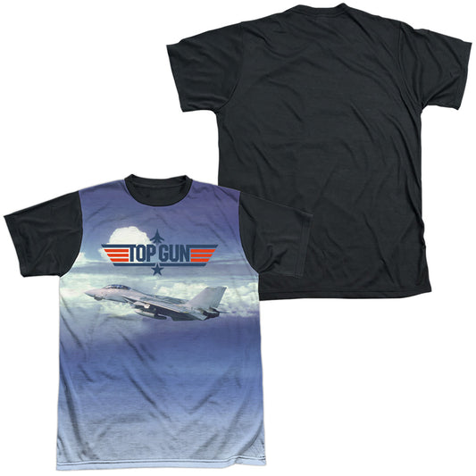 Top Gun - Take Off - Short Sleeve Adult White Front Black Back   - White T-shirt