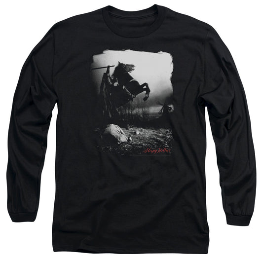 Sleepy Hollow - Foggy Night - Long Sleeve Adult 18/1 - Black T-shirt