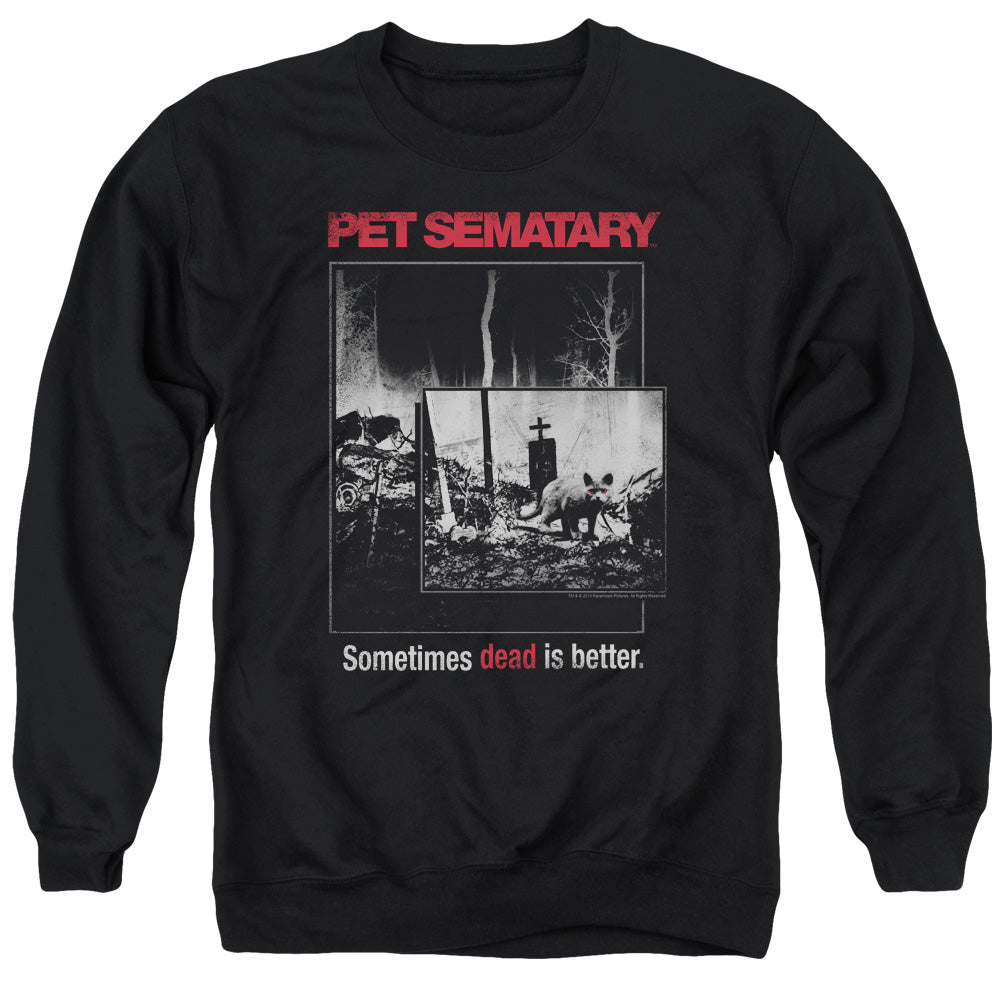 Pet Sematary - Cat Poster - Adult Crewneck Sweatshirt - Black