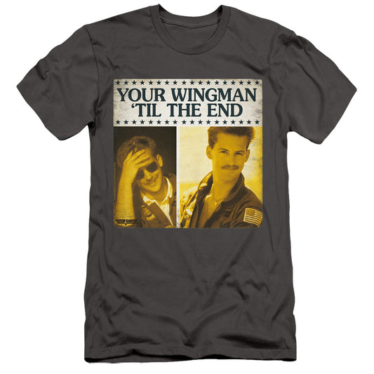 Top Gun - Til The End - Short Sleeve Adult 30/1 - Charcoal T-shirt