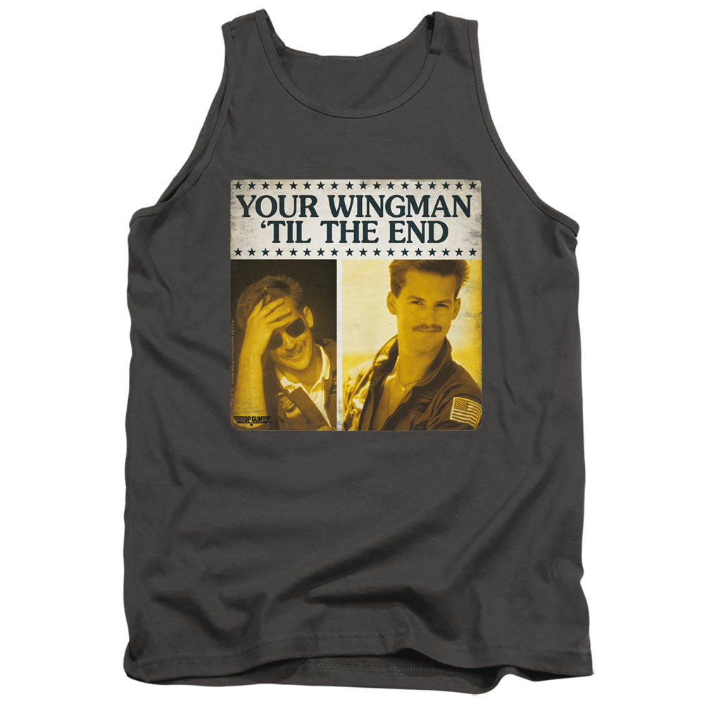 Top Gun - Til The End - Adult Tank - Charcoal